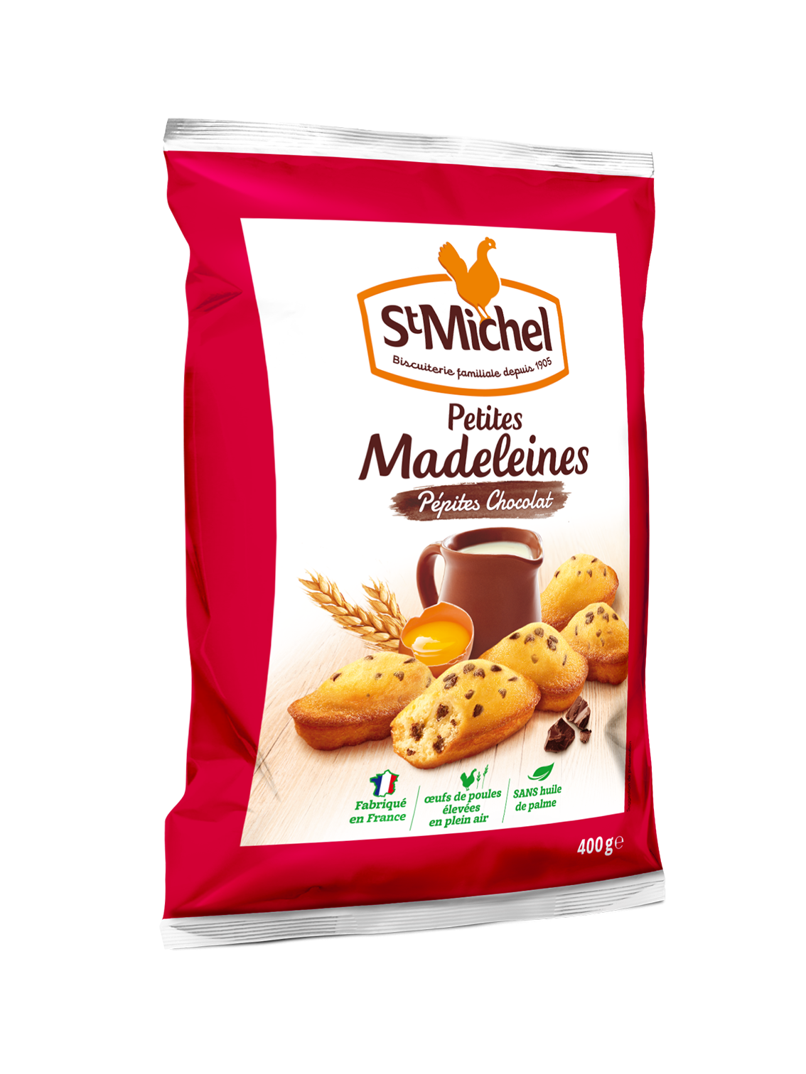 Madeleine pépites de chocolat St Michel