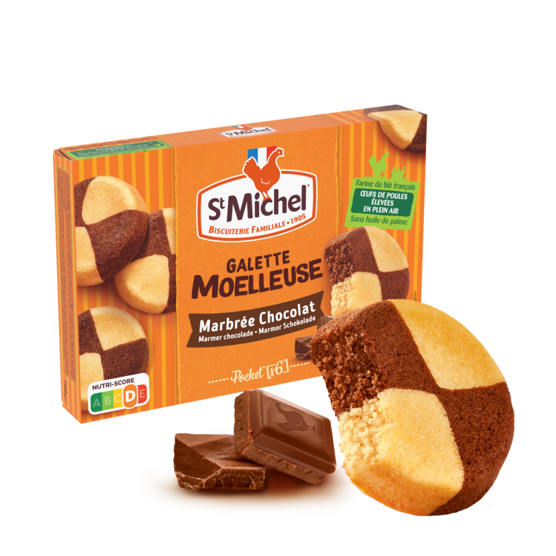 Saint-Michel lance les galettes moelleuses chocolat au lait et